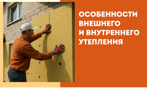 Какие особенности внешнего и внутреннего утепления в каменке