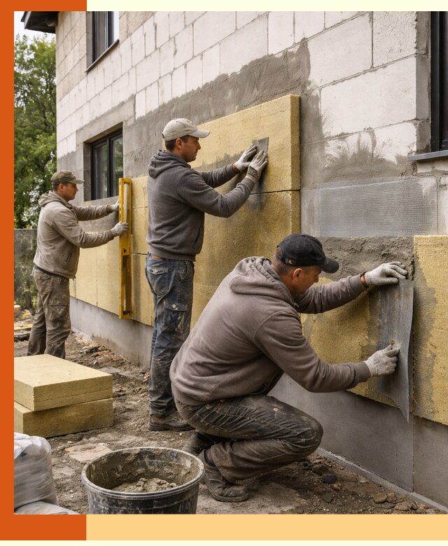 Утепление дома из газобетона в каменке качественно и долговечно
