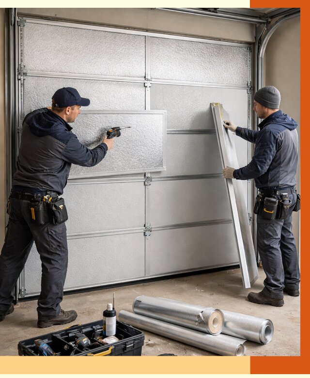 Утепление гаражных ворот в каменке от 7940 руб/м2 — надежно и быстро | ТепломастерКам