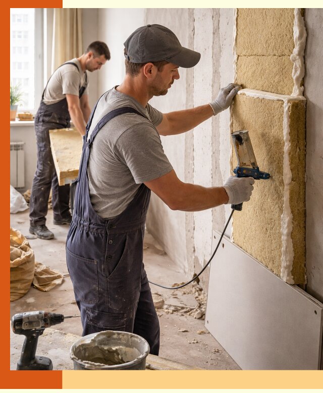 Утепление стен изнутри в каменке — качественно и эффективно