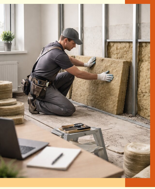 Утепление офиса в каменке от 4552 руб/м2 — комплексное утепление офиса под ключ | ТепломастерКам