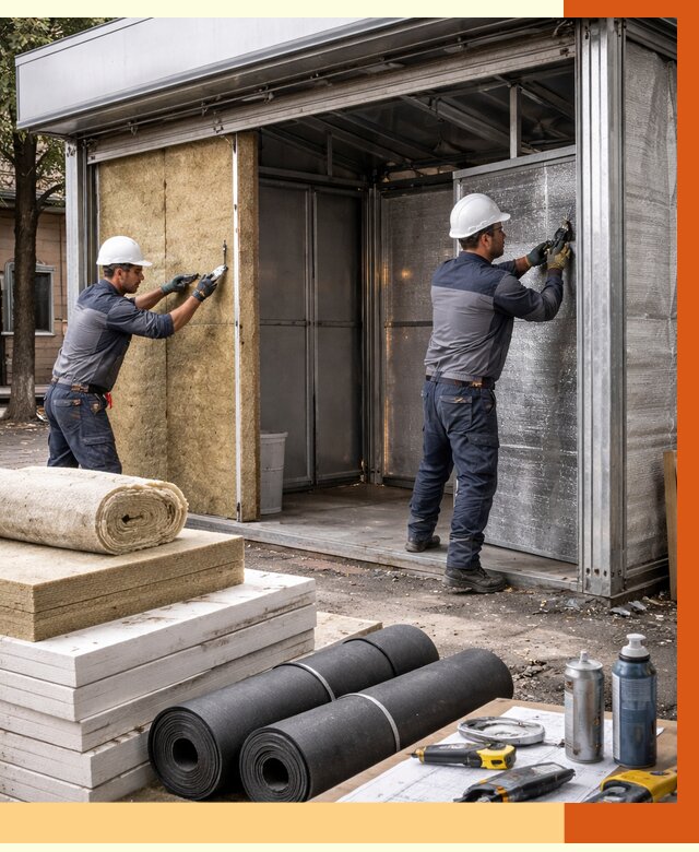 Утепление павильона шаурма в каменке под ключ от 1214 руб. за м² | ТепломастерКам