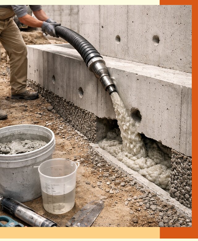 Заполнение полостей фундамента в каменке от 6878 руб. под ключ | ТепломастерКам