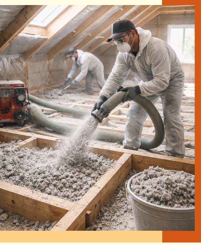 Утепление эковатой в каменке от 2984 руб./м2 — монтаж и задувка | ТепломастерКам