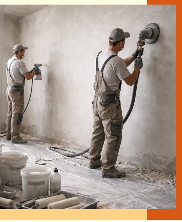 Подготовка поверхности под напыление в каменке от 1214 руб. — ТепломастерКам